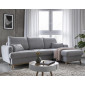 Lagom - canapé d'angle convertible - avec coffre - en tissu - 4 places - droit|Canape|BestMobilier