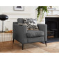 Calliope - fauteuil - en tissu - pieds métal|Canape|BestMobilier