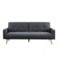 Canapé 3 places LUXI tissu gris anthracite convertible style scandinave|Canape|Baita Home