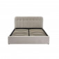 Lit coffre ANDRE velours beige sable 160x200 sommier inclus|Lit Adulte|Baita Home