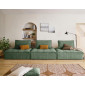 Marisol - canapé modulable droit 3 places - velours texturé|Canape|BestMobilier