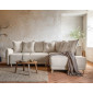 Lena - canapé d'angle droit 5 places - convertible avec coffre - en velours côtelé|Canape|BestMobilier