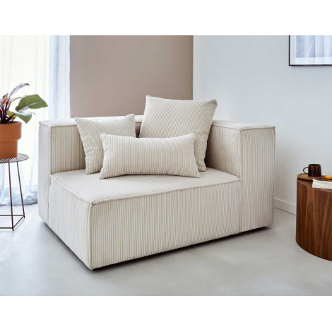 Colombine - module d'assise droit - en velours côtelé|Canape|BestMobilier