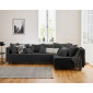 Edinburg - canapé modulable d'angle réversible 4 places - en velours côtelé|Canape|BestMobilier