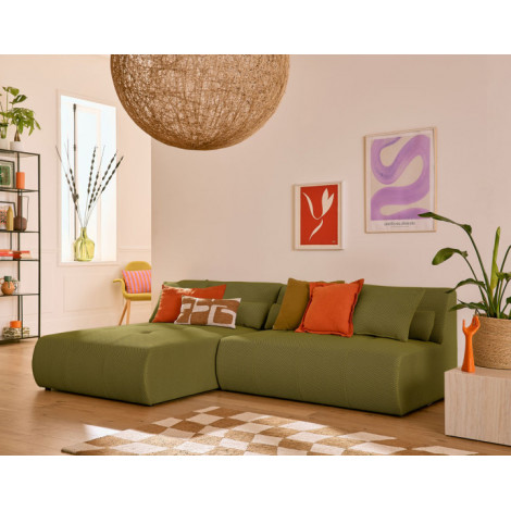 Onyx - canapé modulable d'angle réversible 4 places - en tissu mailles 3D|Canape|BestMobilier