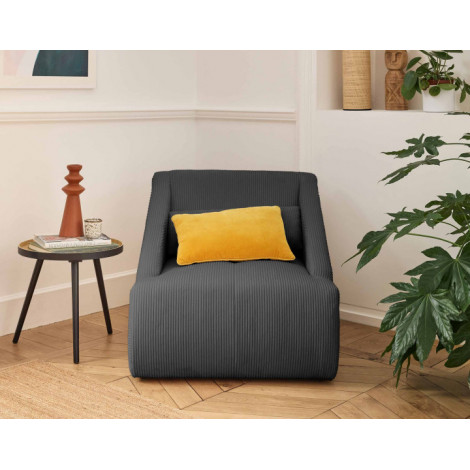 Onyx - fauteuil - en velours côtelé|Fauteuil / Chauffeuse|BestMobilier