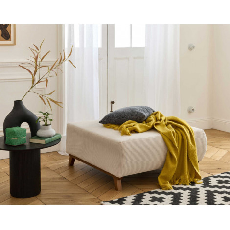 Cristal - pouf modulable - 95 cm - en velours côtelé|Banquettes / Bancs / Poufs|BestMobilier
