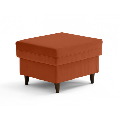 Brooke - pouf en velours pieds en bois|Banquettes / Bancs / Poufs|BestMobilier