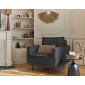 Charlie - fauteuil - pieds hauts - en velours côtelé|Fauteuil / Chauffeuse|BestMobilier