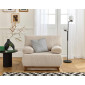 Cristal - fauteuil - convertible avec coffre - en velours côtelé|Fauteuil / Chauffeuse|BestMobilier