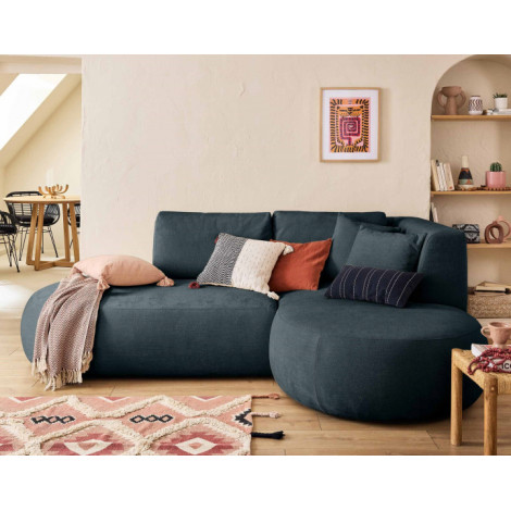 Santorini - module d'assise méridienne droit - en tissu texturé|Canape|BestMobilier
