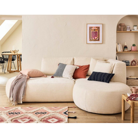 Santorini - canapé modulable d'angle droit - 4 places - en tissu texturé|Canape|BestMobilier