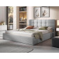 Mael - lit coffre - 180x200 - en tissu - sommier inclus|Lit Adulte|BestMobilier