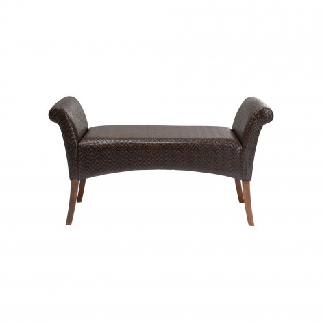 Banc Motley ZigZag marron Kare Design|Banquettes / Bancs / Poufs|Kare