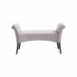 Banc Motley velours gris argenté Kare Design|Banquettes / Bancs / Poufs|Kare