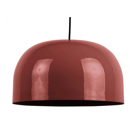 Suspension dôme en métal émaillé rouge|Suspensions|Lampe Avenue