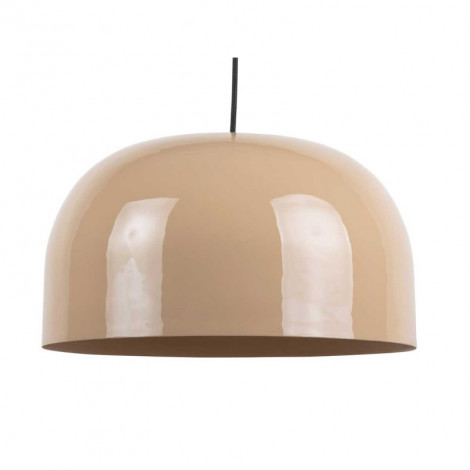 Suspension dôme beige en métal émaillé|Suspensions|Lampe Avenue Suspension dôme beige en métal émaillé|Suspensions|Lampe Avenue