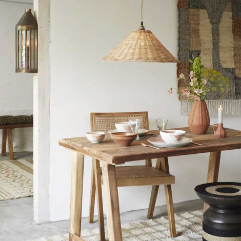 Grand abat-jour en rotin|Suspensions|Lampe Avenue