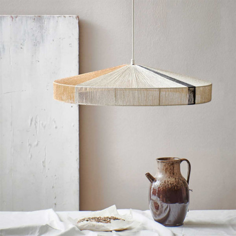 Suspension corde bande noire|Suspensions|Lampe Avenue Suspension corde bande noire|Suspensions|Lampe Avenue