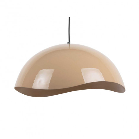 Suspension wave beige en métal émaillé|Suspensions|Lampe Avenue