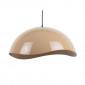 Suspension wave beige en métal émaillé|Suspensions|Lampe Avenue