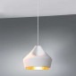 Suspension en céramique blanche intérieur or|Suspensions|Lampe Avenue Suspension en céramique blanche intérieur or|Suspensions|Lampe Avenue