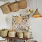 Suspension conique naturelle en herbier|Suspensions|Lampe Avenue Suspension conique naturelle en herbier|Suspensions|Lampe Avenue