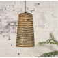 Suspension conique en bambou naturel H 66cm|Suspensions|Lampe Avenue