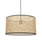 Suspension cannage et galon noir|Suspensions|Lampe Avenue