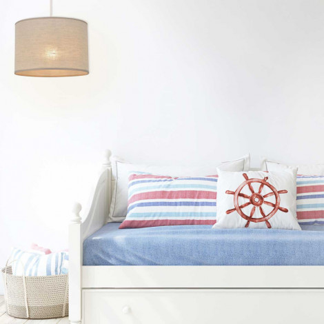 Suspension abat-jour en tissu beige sable (plusieurs dimensions)|Suspensions|Lampe Avenue Suspension abat-jour en tissu beige sable (plusieurs dimensions)|Suspensions|Lampe Avenue