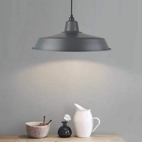 Très grande suspension atelier grise D55|Suspensions|Lampe Avenue