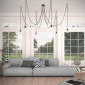 Suspension 6 fils tissus noirs|Suspensions|Lampe Avenue