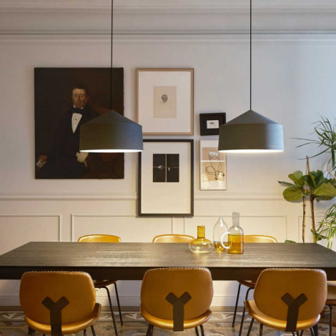 Suspension grise texturée|Suspensions|Lampe Avenue