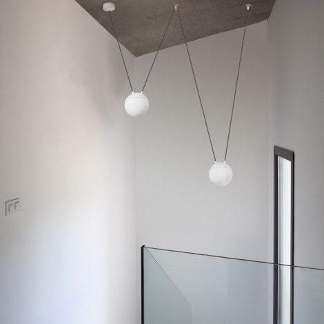 Suspension déportée design bois et verre blanc|Suspensions|Lampe Avenue Suspension déportée design bois et verre blanc|Suspensions|Lampe Avenue