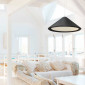 Suspension noire conique D70cm|Suspensions|Lampe Avenue