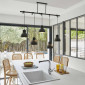 Suspension noire cinq abat-jour|Suspensions|Lampe Avenue Suspension noire cinq abat-jour|Suspensions|Lampe Avenue