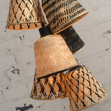 Suspension multiple en bambou|Suspensions|Lampe Avenue