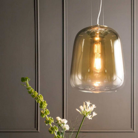 Suspension en verre irisé or|Suspensions|Lampe Avenue