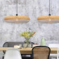 Lampe suspendue en bambou naturel et blanc|Suspensions|Lampe Avenue