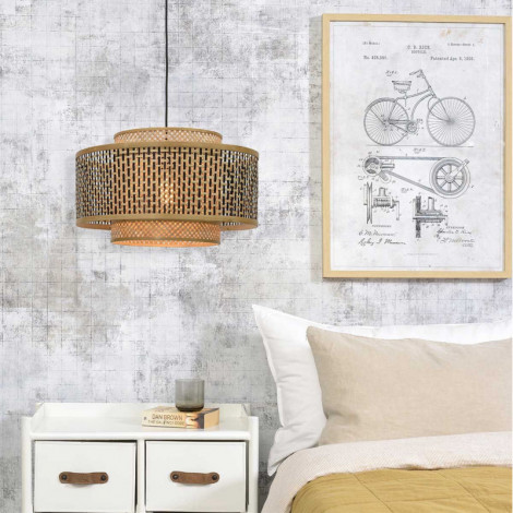 Grande suspension bambou tressée|Suspensions|Lampe Avenue
