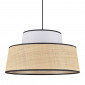 Suspension conique coton blanc et raphia|Suspensions|Lampe Avenue