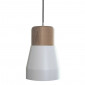 Suspension bois et métal blanc|Suspensions|Lampe Avenue