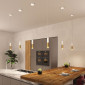 Suspension tube blanc et or|Suspensions|Lampe Avenue