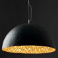 Grande suspension noire et dorée de 70cm|Suspensions|Lampe Avenue Grande suspension noire et dorée de 70cm|Suspensions|Lampe Avenue