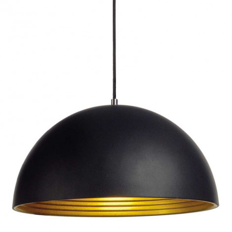 Suspension alu noir intérieur doré|Suspensions|Lampe Avenue Suspension alu noir intérieur doré|Suspensions|Lampe Avenue