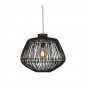 Grande suspension rotin noir|Suspensions|Lampe Avenue