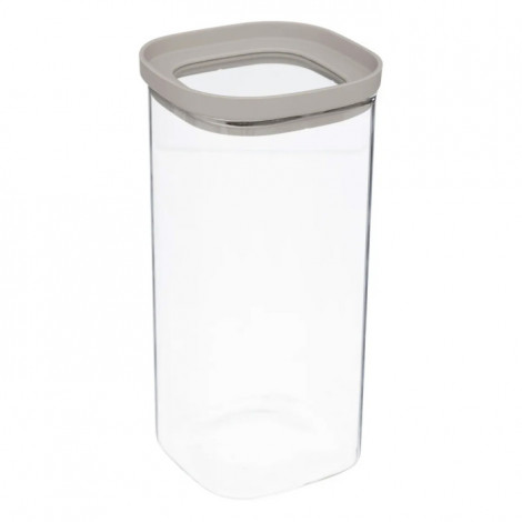 Bocal en Verre "Hermet" 1,6L Transparent & Beige|Boites de Rangement|Paris Prix