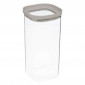 Bocal en Verre "Hermet" 1,6L Transparent & Beige|Boites de Rangement|Paris Prix