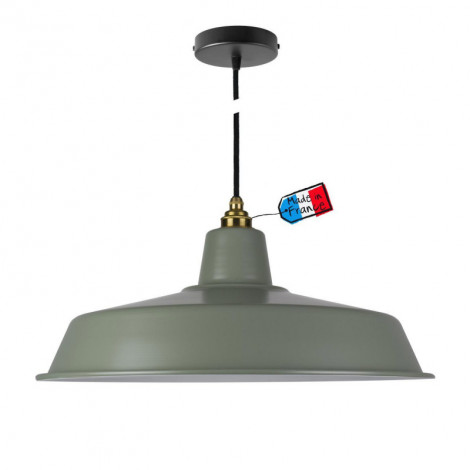 Suspension atelier vert kaki|Suspensions|Lampe Avenue