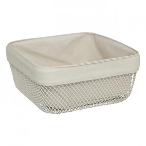 Corbeille à Pain Carrée "Mayaj" 25cm Beige|Boites de Rangement|Paris Prix